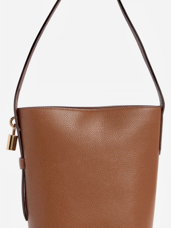 Marc Jacobs Handbags - Marc Jacobs Brown Pebbled Leather Shoulder Bag with Gold Hardware